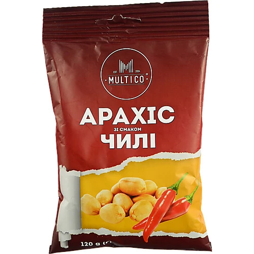 Арахіс Multico 120г смажений сіль чилі