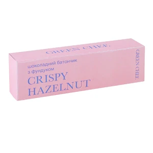Батончик Green Chef Crispy Hazelnut з фундуком, 50 г