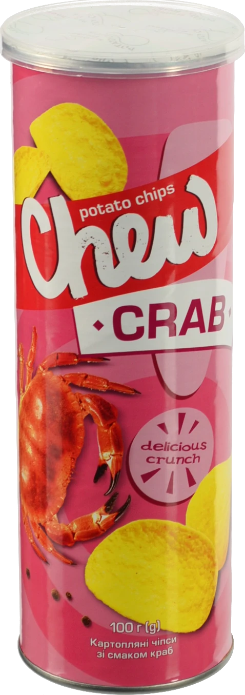 Чіпси Chew 100г краб тубус
