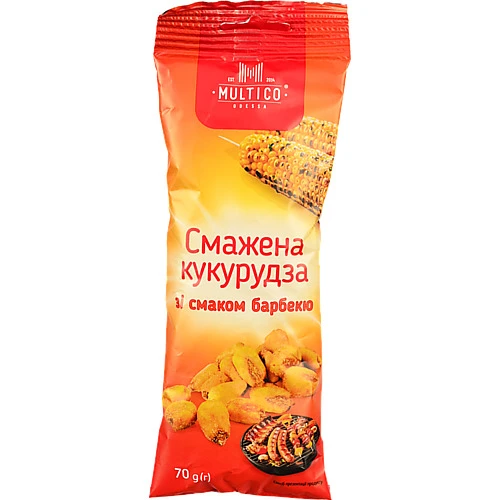 Кукурудза Multico 70г смажена солона смак барбекю
