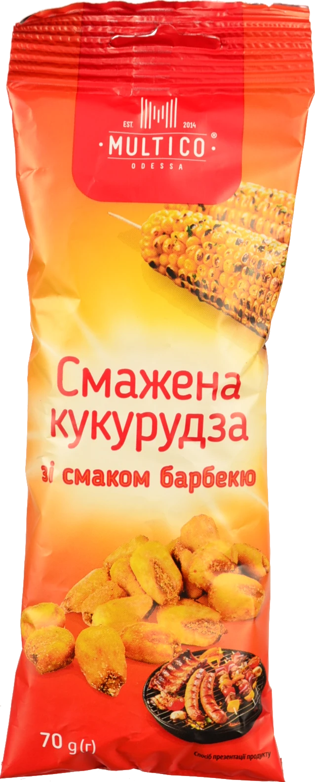 Кукурудза Multico 70г смажена солона смак барбекю