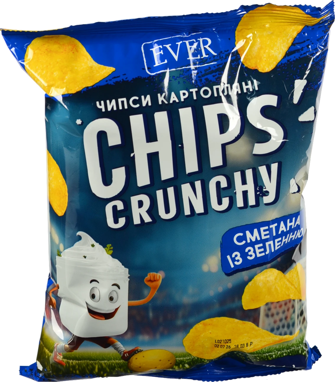 Чипси Ever 110г картопляні сметана зелень