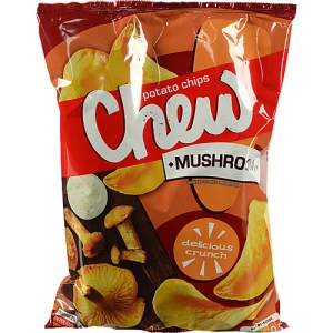 Чіпси CHEW 110 г зі смаком грибів у вершках