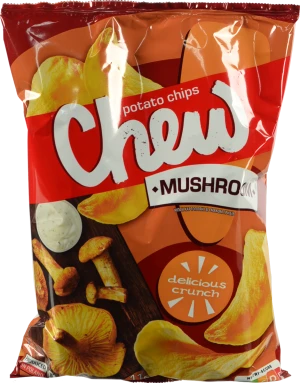 Чіпси CHEW 110 г зі смаком грибів у вершках
