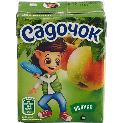 Сік Садочок 200мл яблуко