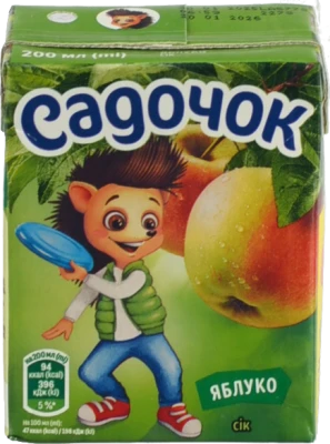 Сік Садочок 200мл яблуко