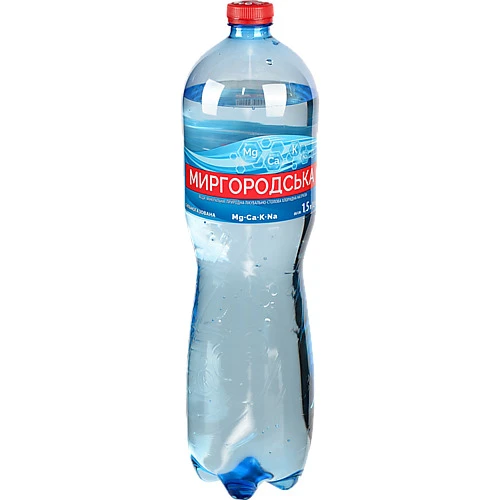 Вода мінеральна сильногазована Миргородська п/пл 1.5л
