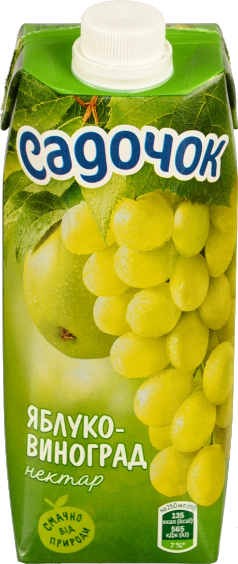 Нектар Садочок Яблуко-Виноград 0,5л