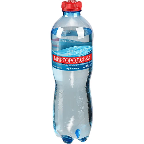 Вода мінеральна сильногазована Миргородська п/пл 0.5л