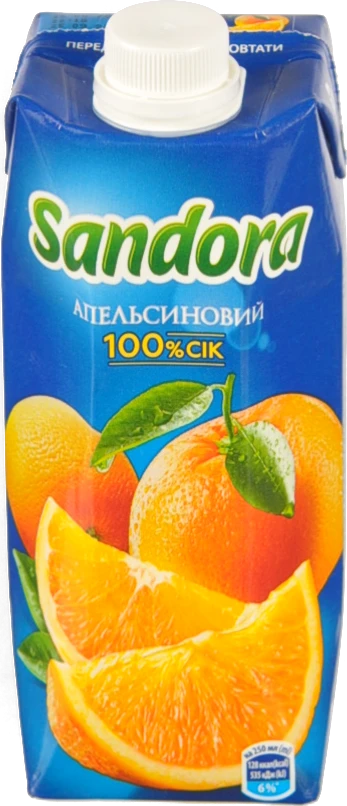Сік Сандора 0.5л апельсин неосвітлений