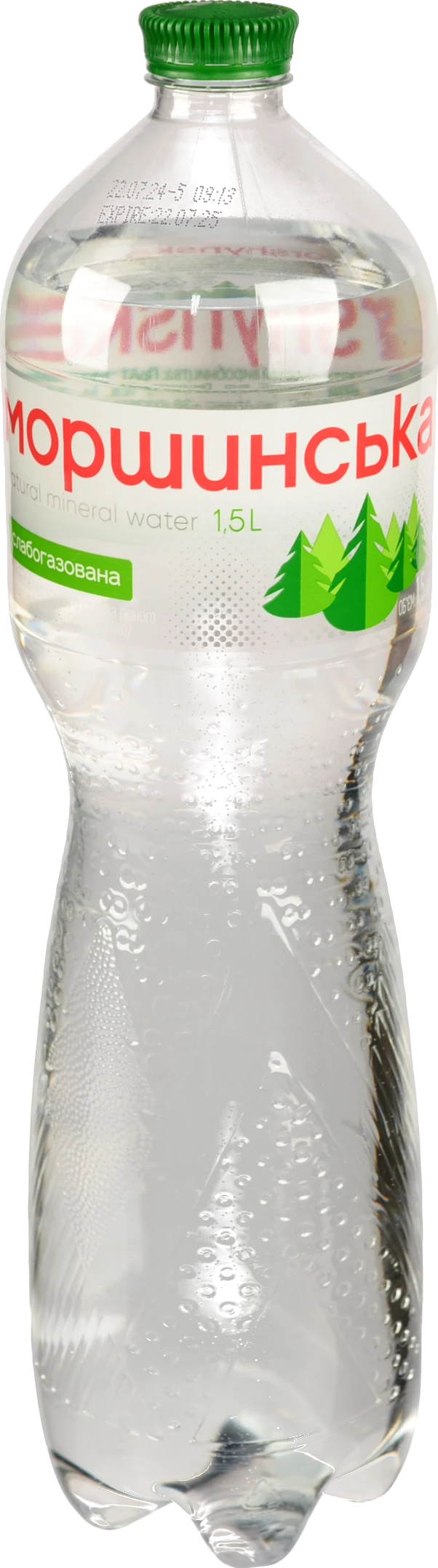 Вода мінеральна слабогазована Моршинська 1.5л