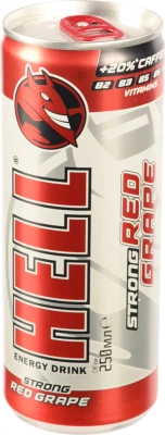 Напій енергетичний безалкогольний газований Strong Red Grape Hell з/б 250мл