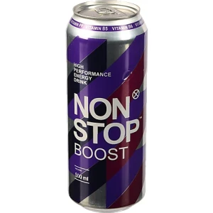 Напій енергетичний безалкогольний сильногазований Boost Non Stop з/б 0.5л