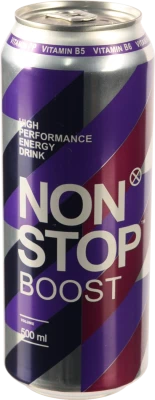 Напій енергетичний безалкогольний сильногазований Boost Non Stop з/б 0.5л