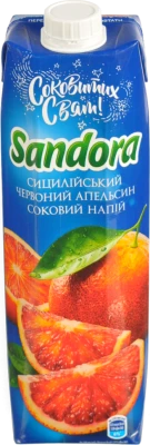 Сік Сандора 950мл червоний сицилійський апельсин