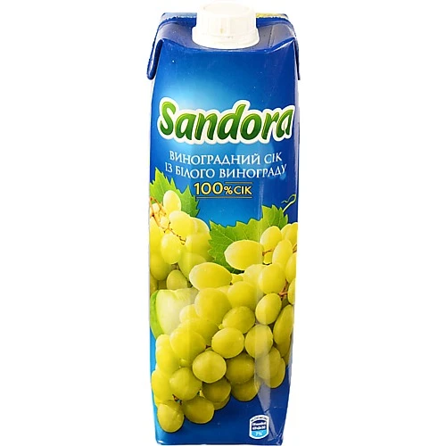 Сік Сандора 0.95л виноград білий