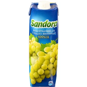 Сік Сандора 0.95л виноград білий