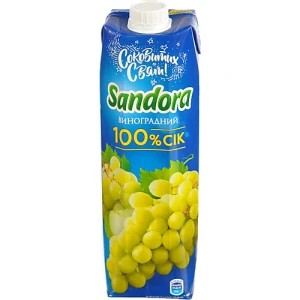 Сік Сандора 0.95л виноград білий