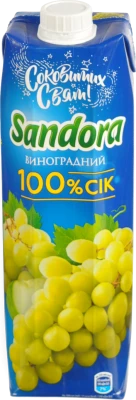 Сік Сандора 0.95л виноград білий