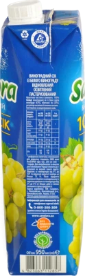 Сік Сандора 0.95л виноград білий
