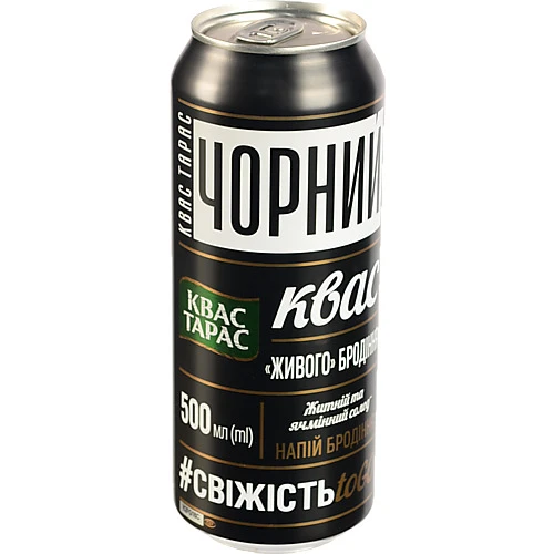 Чорний хлібний квас Тарас 500мл