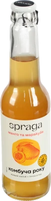 Напій безалкогольний слабогазований Манго та маракуйя Комбуча Spraga с/пл 250мл