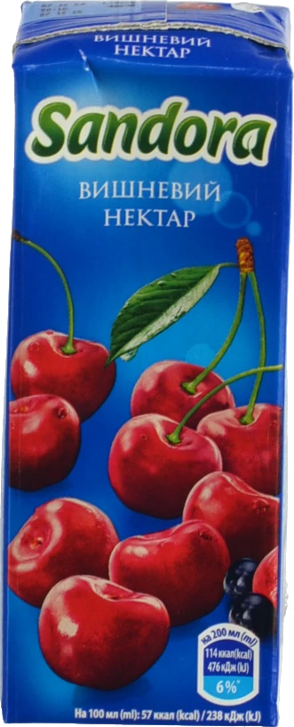 Нектар Сандора 0.2л вишневий освітлений