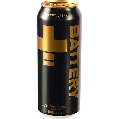 Напій енергетичний безалкогольний сильногазований Battery 500мл