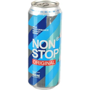 Напій безалкогольний енергетичний сильногазований Original Non Stop з/б 0.5л