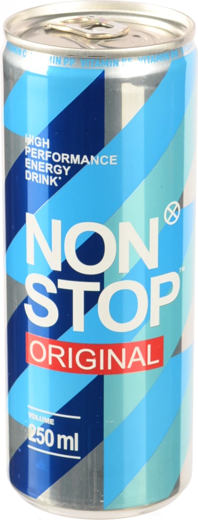 Напій енергетичний безалкогольний сильногазований Original Non Stop з/б 250мл