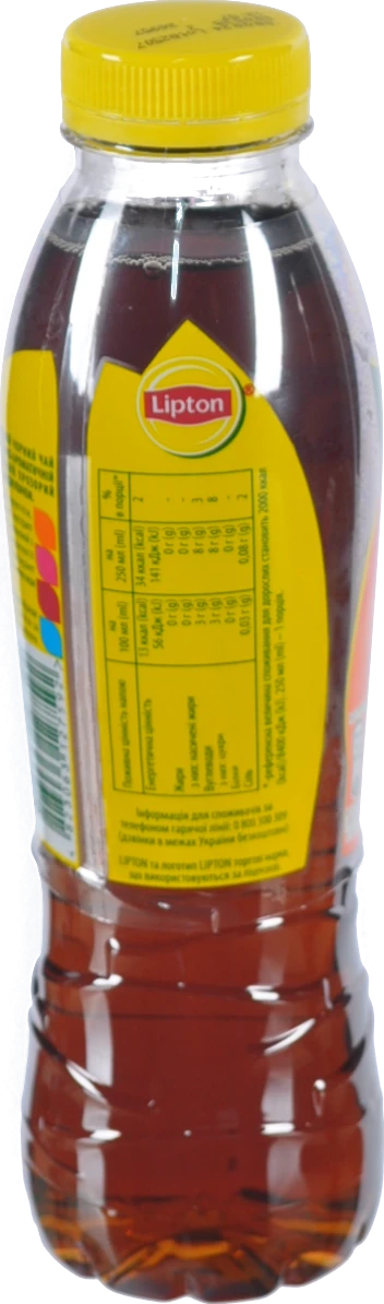 Чай холодний чорний Персик Lipton п/пл 500мл