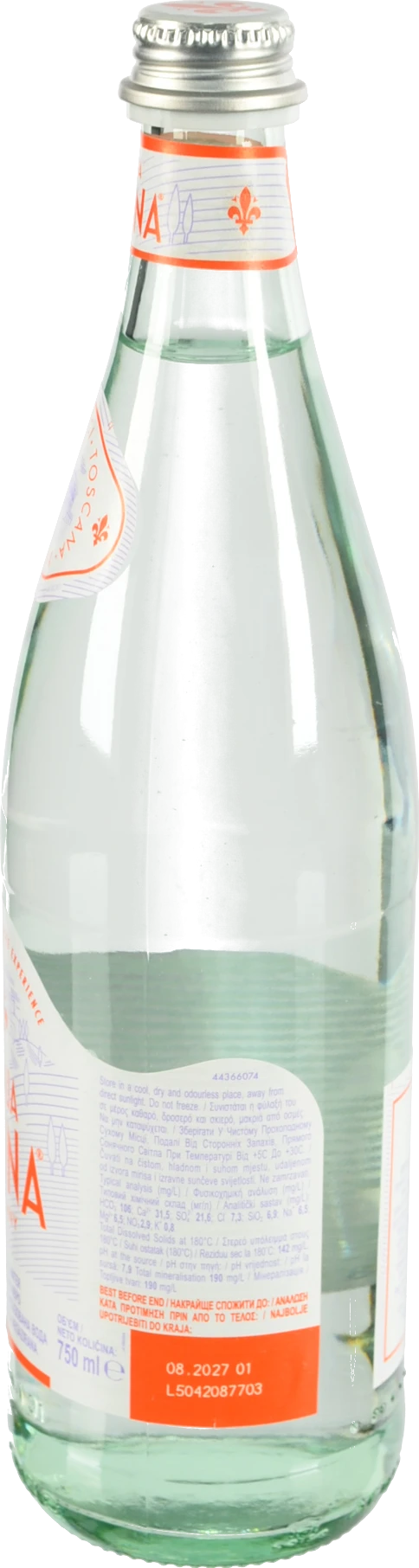 Вода Аква Панна 0.75л негазированная