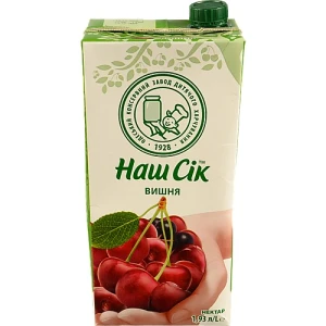 Нектар вишневий Наш сік 1.93л