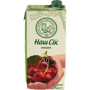 Нектар Вишня Наш сік 0.95л