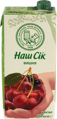 Нектар Вишня Наш сік 0.95л
