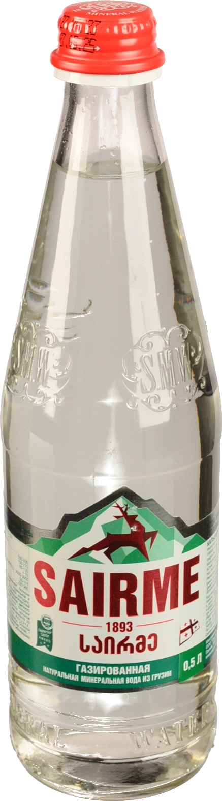 Вода мінеральна газована Sairme с/пл 0.5л