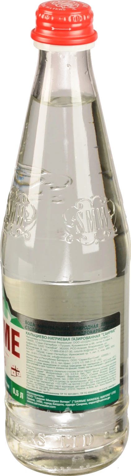 Вода мінеральна газована Sairme с/пл 0.5л