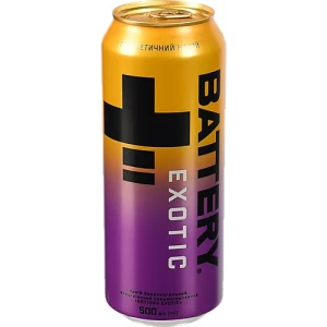 Напій енергетичний безалкогольний сильногазований Exotic Battery 500мл