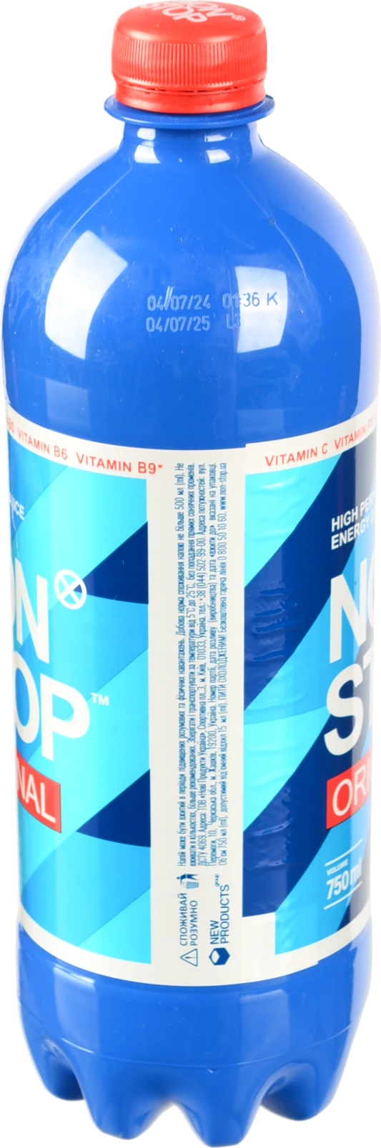 Напій енергетичний безалкогольний сильногазований Original Non Stop п/пл 0.75л