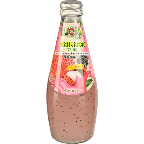 Напій Lucky 290мл лічі насіння базиліка