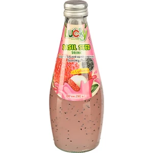 Напій Lucky 290мл лічі насіння базиліка