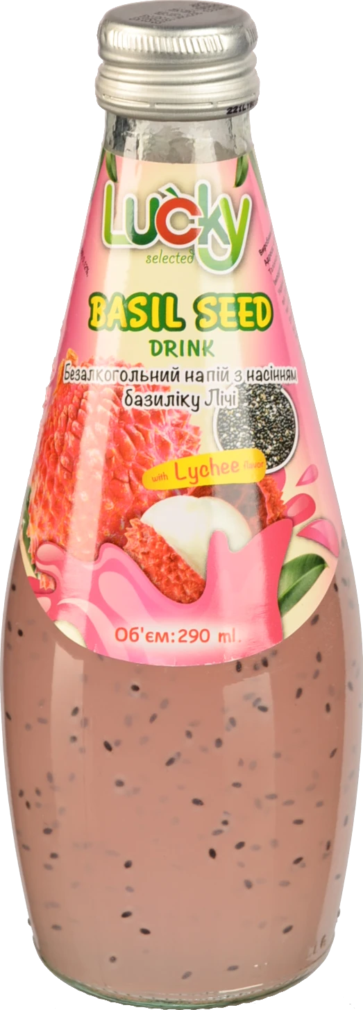 Напій Lucky 290мл лічі насіння базиліка