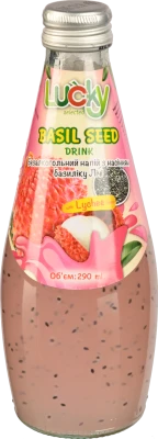 Напій Lucky 290мл лічі насіння базиліка