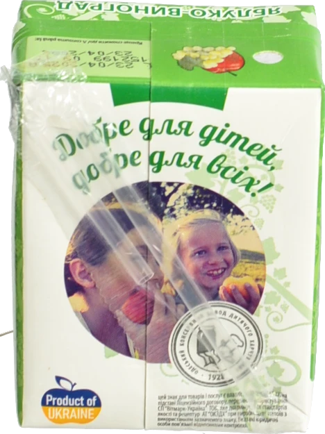 Нектар Наш сік 0.2л яблуко виноград освітлений