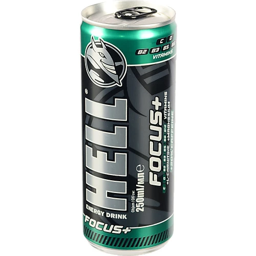Напій енергетичний безалкогольний газований Strong Focus Hell з/б 250мл