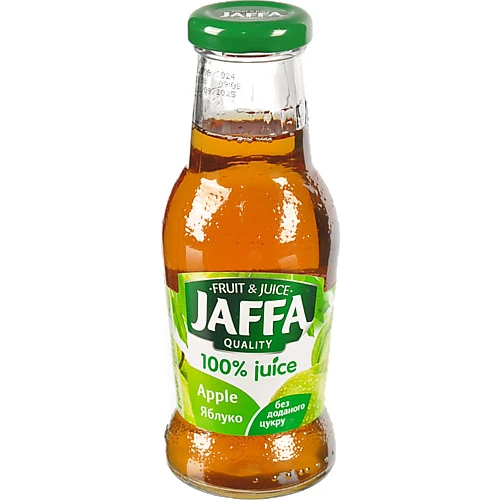 Сік яблучний освітлений Jaffa скляна пляшка 0.25л