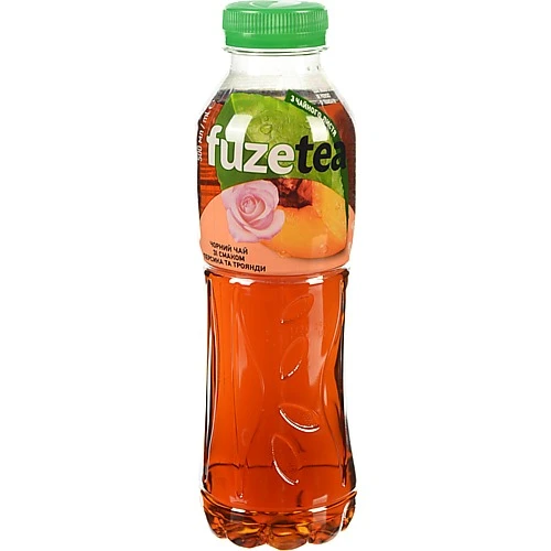 Чай холодний Fuzetea чорний персик троянда 500 мл
