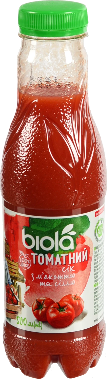 Сік томат пет Біола 0,5л