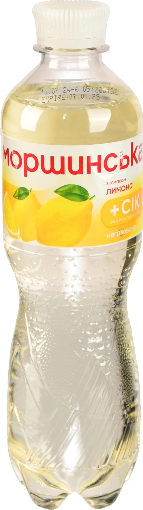 Напій безалкогольний соковмісний негазований зі смаком лимона Моршинська п/пл 0.5л