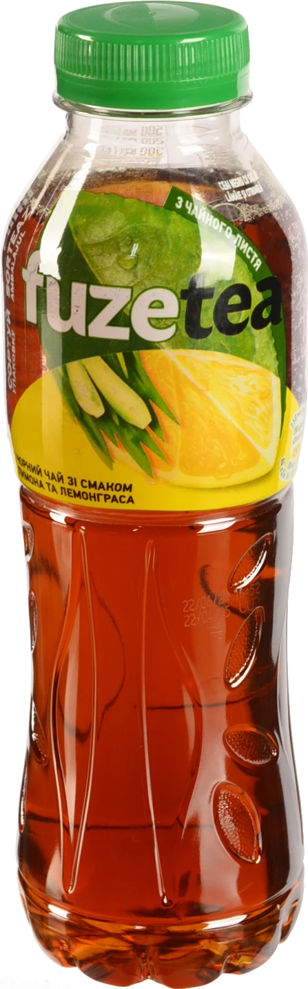 Чай холодний чорний зі смаком лимона та лемонграса Fuzetea п/пл 500мл